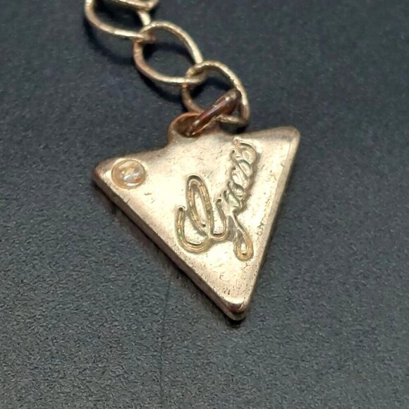 Adorable GUESS Rose Gold Tone Double Heart Pendant Necklace Dainty 16" Long - Picture 7 of 7